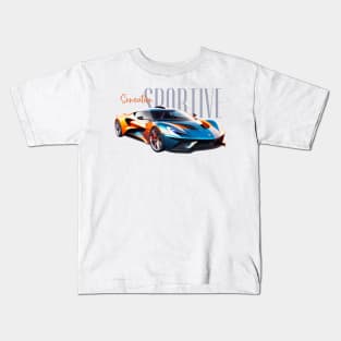 Voiture sportive luxe 01A Kids T-Shirt